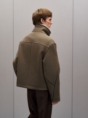 Straight cut wool jacket, View: Worn, worn, view 4 of 8