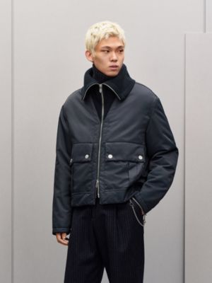 Straight cut zipped jacket, View: Worn, worn, view 2 of 7