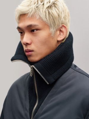 Straight cut zipped jacket, View: Worn, worn, view 6 of 7