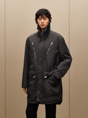 Mock neck zipped parka, View: Worn, worn, view 4 of 7