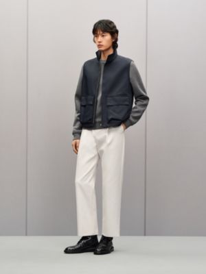 Technical gabardine vest