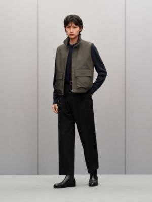 Technical gabardine vest