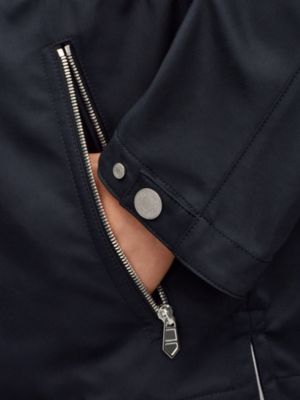 Buttoned technical gabardine parka, View: Worn, worn, view 5 of 6