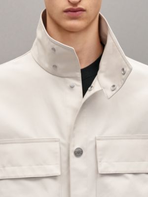 Parka abotonada en gabardina técnica, Vista: Ver artículo puesto, worn, vista 6 de 6