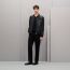 Water-repellent rib-trim jacket, anthracite