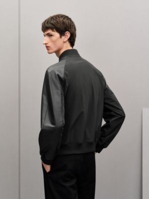 Water-repellent rib-trim jacket, View: Worn, worn, view 3 of 7