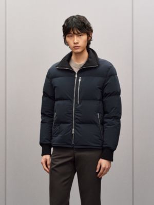 Hooded zipped puffer coat, View: Worn, worn, view 2 of 8
