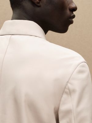 Sobrecamisa estampada en piel de ternera, Vista: Ver artículo puesto, worn, vista 7 de 8