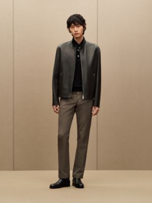 Printed calfskin jacket