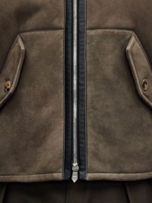 Straight cut lambskin jacket, View: front, front, view 5 of 6