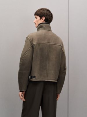 Straight cut lambskin jacket, View: Worn, worn, view 4 of 6