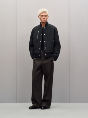 Baby curly lambskin reversible rib-trim jacket, View: Worn, worn, view 3 of 9