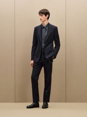 "Rayures craies" 24 Relax wool jacket