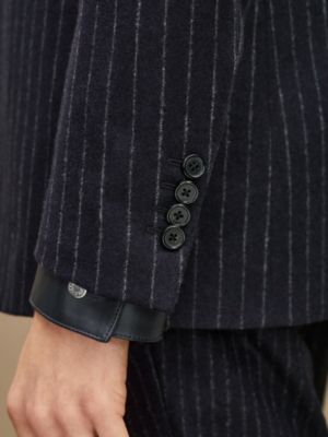 "Rayures craies" 24 Relax wool jacket, View: Worn, worn, view 6 of 7