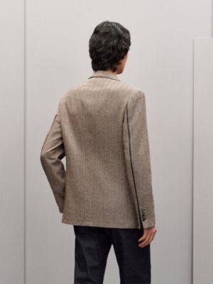 Stadium Relax jacket with leather detail, View: Worn, worn, view 4 of 7