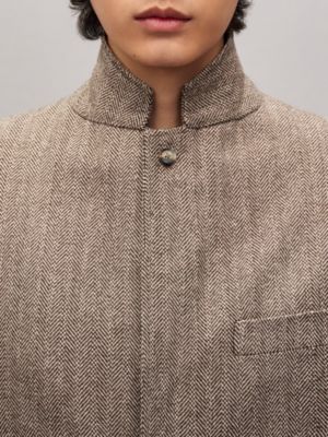 Stadium Relax jacket with leather detail, View: Worn, worn, view 5 of 7