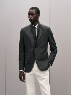 Stadium Relax jacket with leather detail, View: Worn, worn, view 2 of 7
