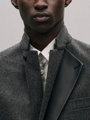 Stadium Relax jacket with leather detail, View: Worn, worn, view 7 of 7