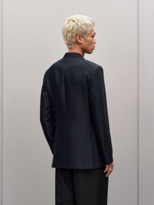 Stadium Relax jacket with satin detail, short model, View: Worn, worn, view 3 of 6