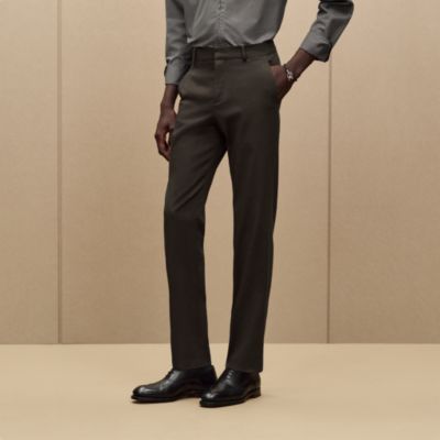 Green - Men's tailored pants, straight jeans and shorts | Hermès
