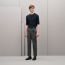 Saint Germain fitted pants, gris brûlé