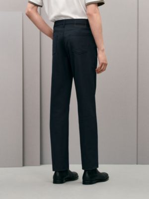 Calça jeans de corte reto, Exibir: Sendo usado, worn, visualizar 3 de 5