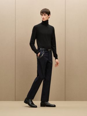 "Rayures craies" Soho wool pants
