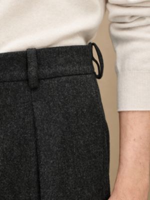 Malte pleated wool pants, View: Worn, worn, view 6 of 7