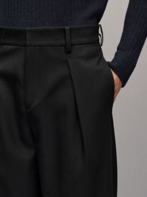 パンツ 《マルタ》 1プリーツ ウール, イメージ: 着用例, worn, ビュー4の6
