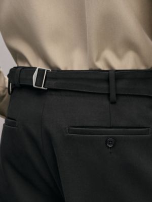Malte pants with belt detail, View: Worn, worn, view 5 of 6