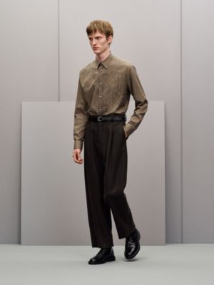 Palerme pleated wool pants