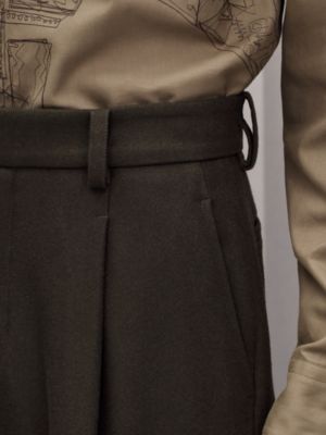 Palerme pleated wool pants, View: Worn, worn, view 5 of 6