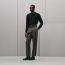 Pleated Palerme pants, écorce