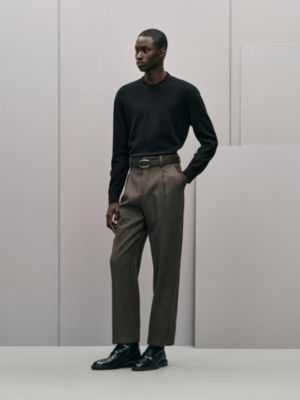 Palerme pleated wool pants