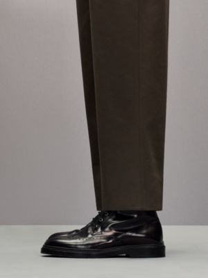 パンツ 《パレルモ》 1プリーツ, イメージ: 着用例, worn, ビュー6の6