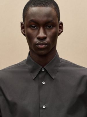 Camisa de corte recto con lámina en piel, Vista: Ver artículo puesto, worn, vista 4 de 6