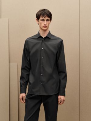 Straight cut shirt with Paolo collar, View: Worn, worn, view 2 of 5