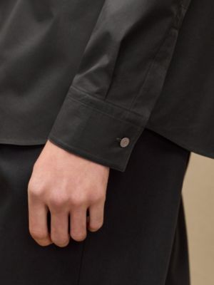 Straight cut shirt with Paolo collar, View: Worn, worn, view 5 of 5