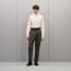 Straight cut shirt with Paolo collar, quartz