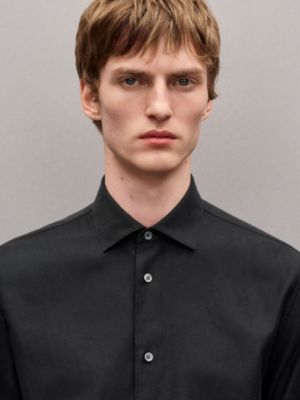 Camisa de corte recto con cuello Paolo "jacquard optique chaîne", Vista: Ver artículo puesto, worn, vista 4 de 6