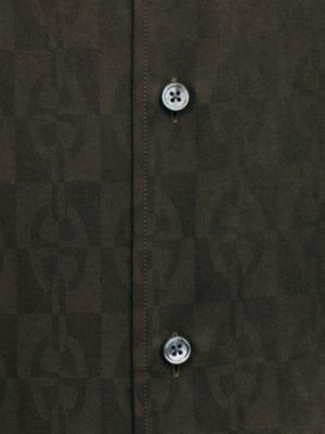 Camisa de corte recto con cuello Paolo "jacquard optique chaîne", Vista: vista de frente, front, vista 6 de 6