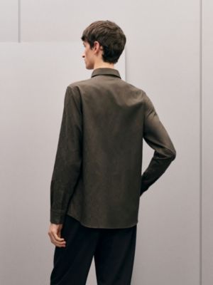 Camisa de corte recto con cuello Paolo "jacquard optique chaîne", Vista: Ver artículo puesto, worn, vista 3 de 6