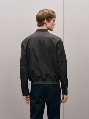 Camisa cazadora con bordes en canalé, Vista: Ver artículo puesto, worn, vista 3 de 6