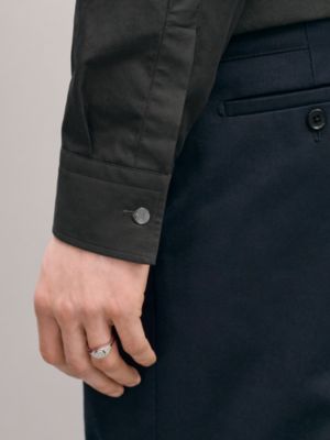 Camisa cazadora con bordes en canalé, Vista: Ver artículo puesto, worn, vista 5 de 6