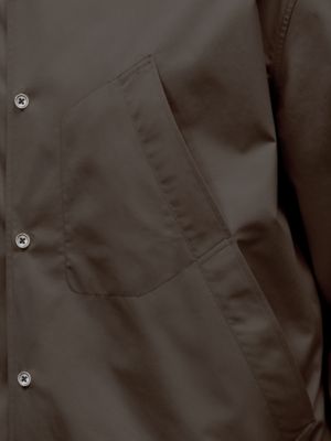 Rib trim jacket shirt, View: front, front, view 6 of 6