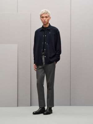 “Clous de Selle” 울 오버셔츠