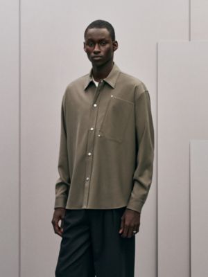 "Clous de Selle" wool overshirt, View: Worn, worn, view 2 of 6