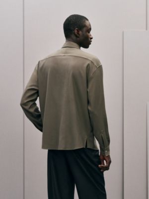 "Clous de Selle" wool overshirt, View: Worn, worn, view 3 of 6