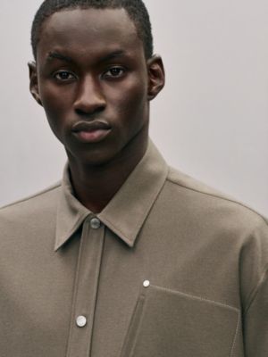 "Clous de Selle" wool overshirt, View: Worn, worn, view 4 of 6