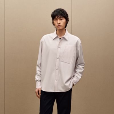 Grey - Hermès Shirts for Men | Hermès USA